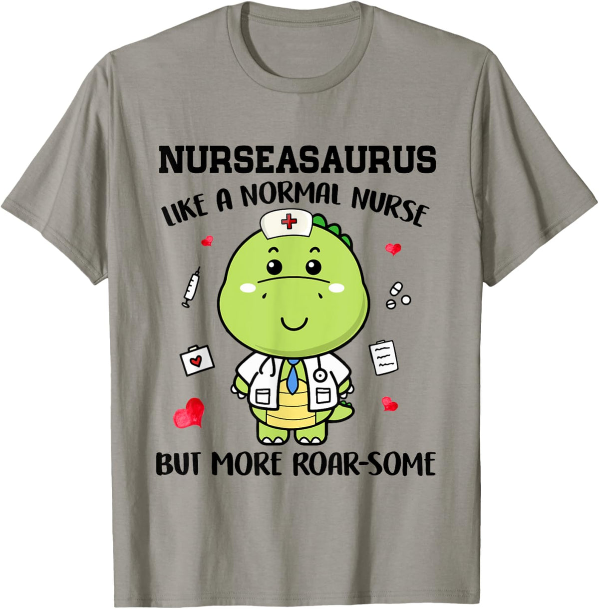 Ph Funny Nurseasaurus Nurse Dinosaur Roar-Some Costume T-Shirt