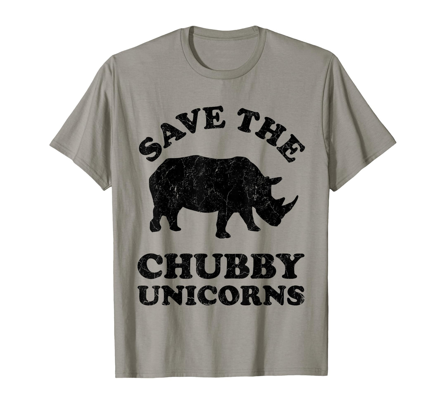 Save The Chubby Unicorns Rhino Funny Animal Rights Activists T-Shirt