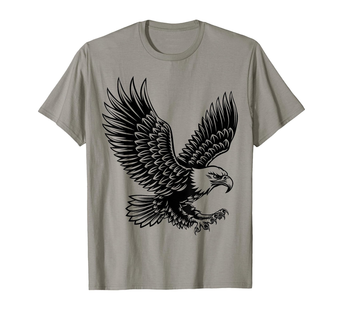 Bald Eagle Bird Wings Spread Flying T-Shirt