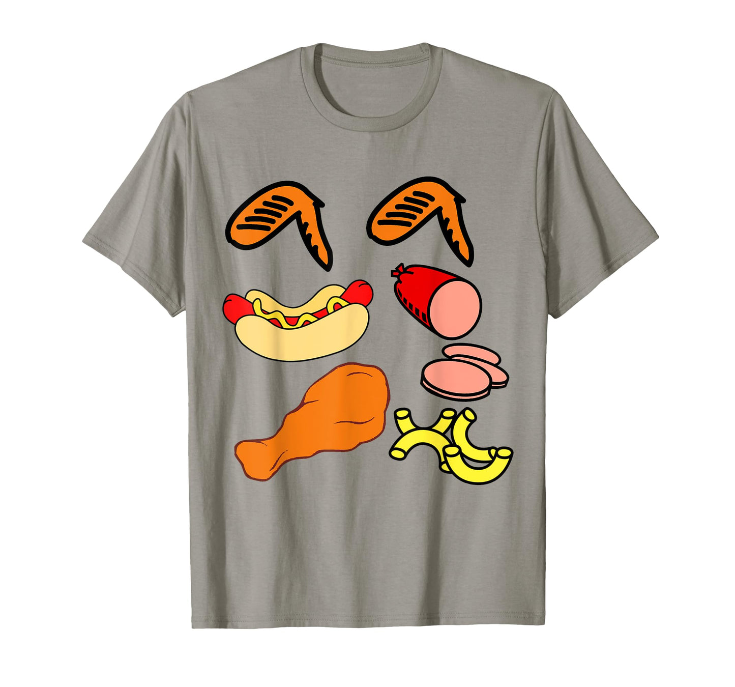 Chicken wing chicken wing hot dog and baloney funny food T-Shirt for Men Women Girls Kids