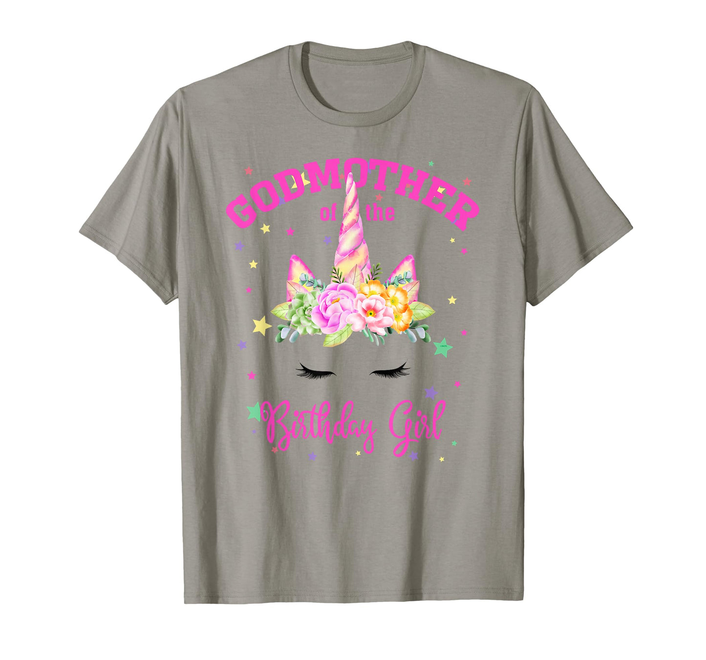 Godmother of the Birthday Girl! Unicorn Lashes T-Shirt