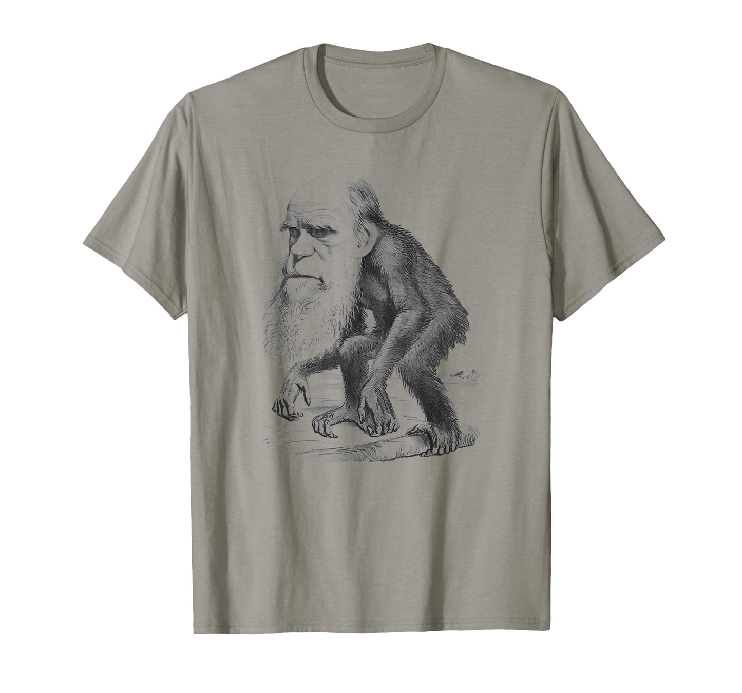 Charles Darwin Monkey Vintage Cartoon T-Shirt T-Shirt