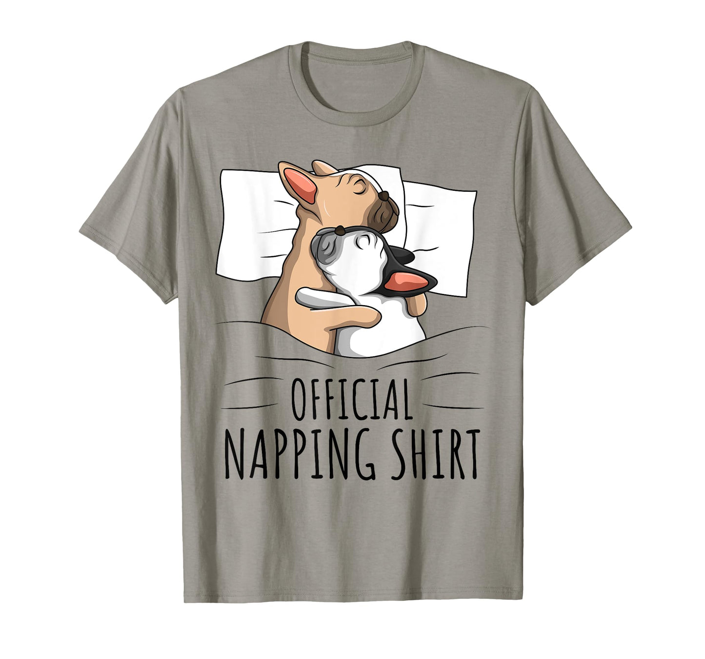 Sleeping French Bulldog Dog Official Napping T-Shirt