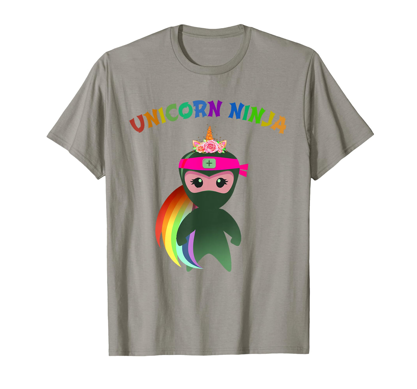 Pink UNICORN NINJA Fancy Dress Spy Girls Kids Mom Teachers T-Shirt