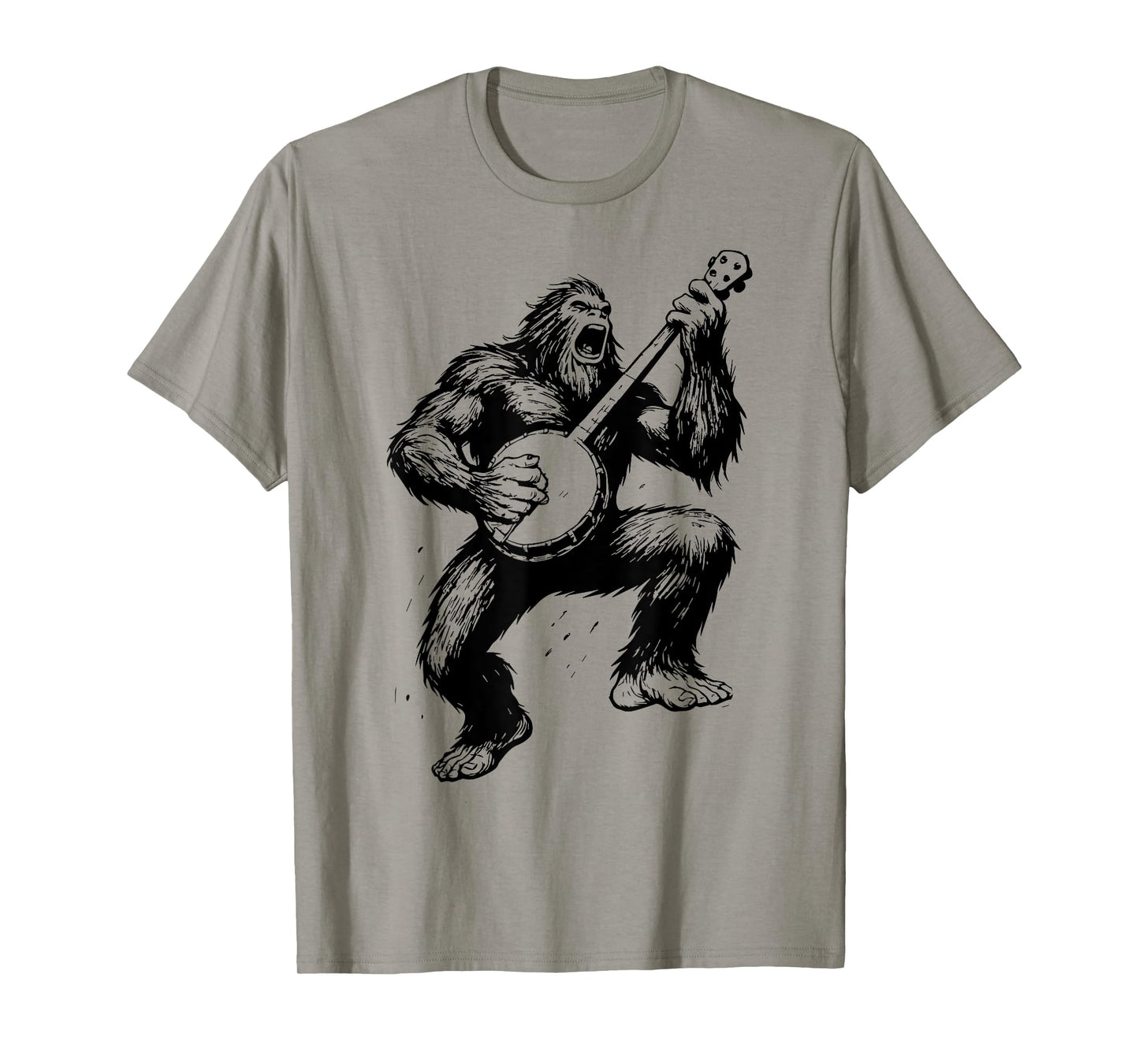 Sasquatch Banjo Player Bigfoot Bluegrass Grassquatch T-Shirt