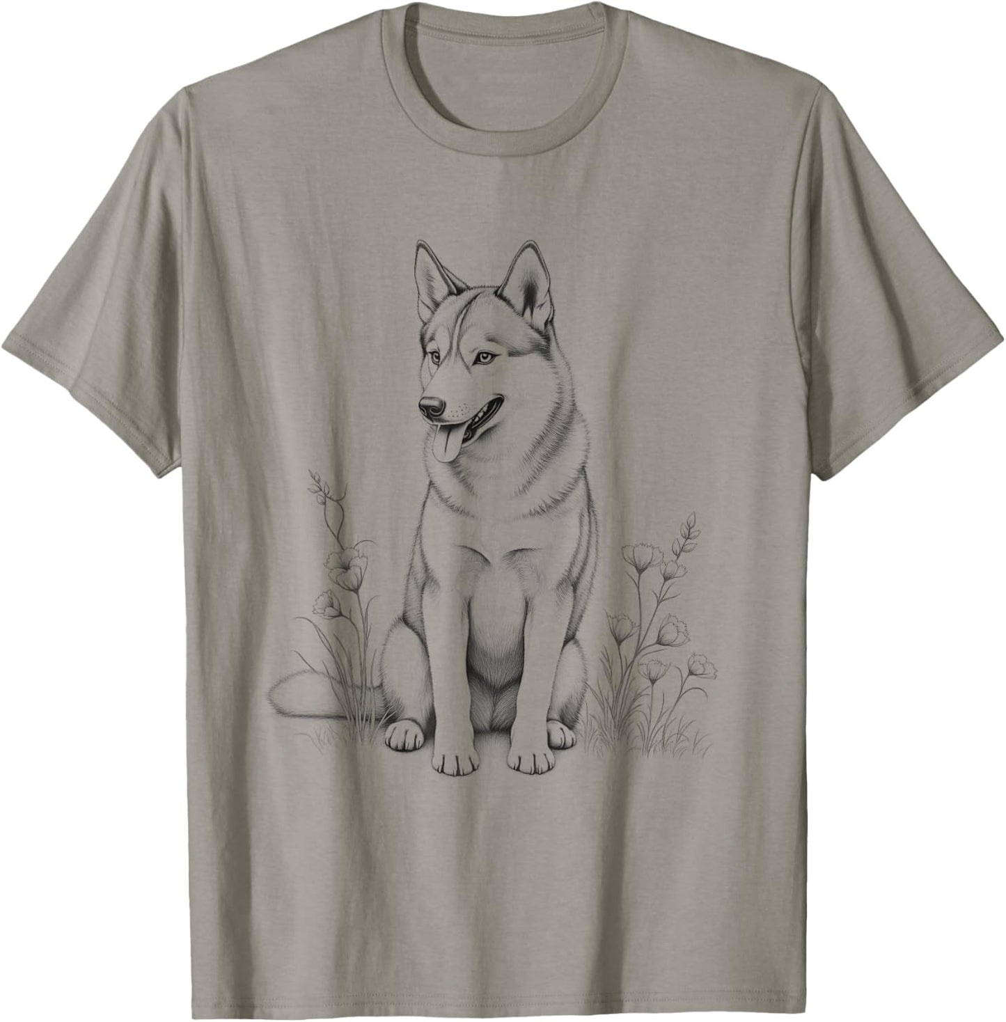 Siberian Husky Dog Design Idea Men Women T-Shirt