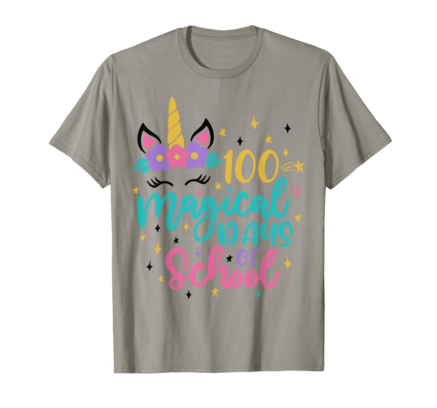 100th Day of School Unicorn 100 Magical Days Teacher Girls T-Shirt