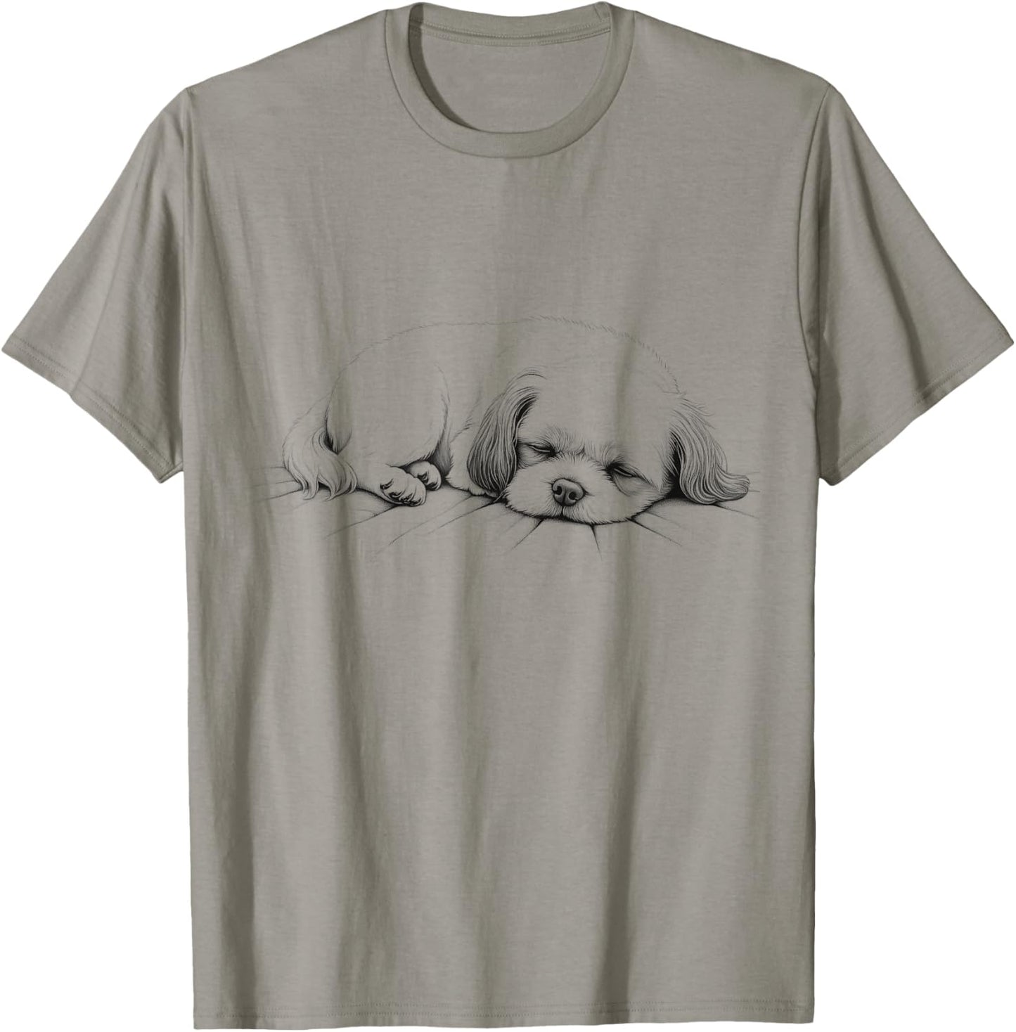 Shih Tzu Dog Sleeping Design Idea T-Shirt