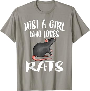 Just A Girl Who Loves Rats Owner Lover Gift T-Shirt