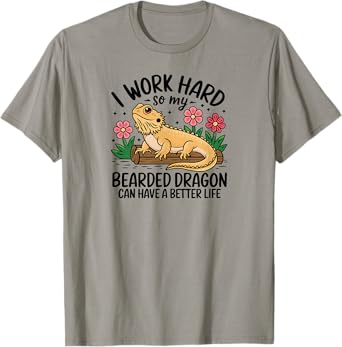 Bearded Dragon Lizard Lover Funny Breaded Dragon T-Shirt