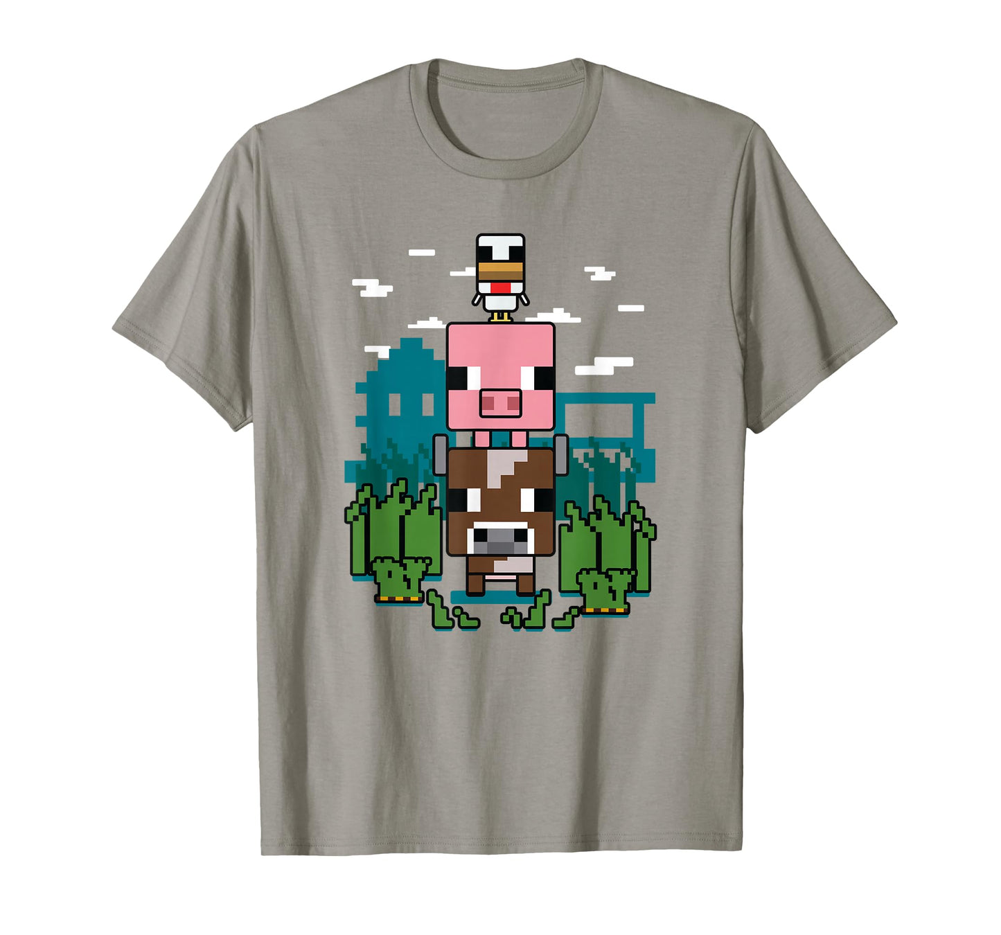 Minecraft Farm Animal Stack Poster T-Shirt