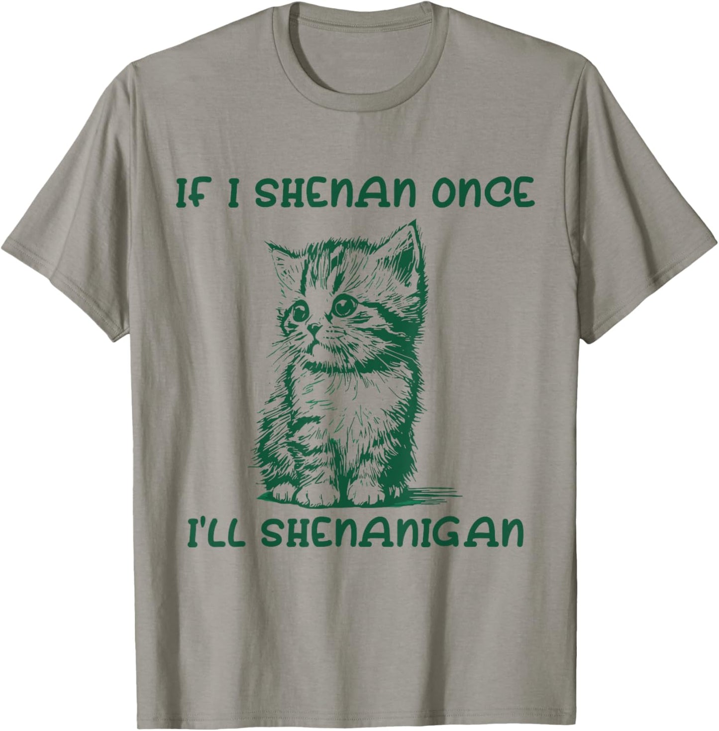 IF I SHENAN ONCE I'LL SHENANIGAN cat T-Shirt