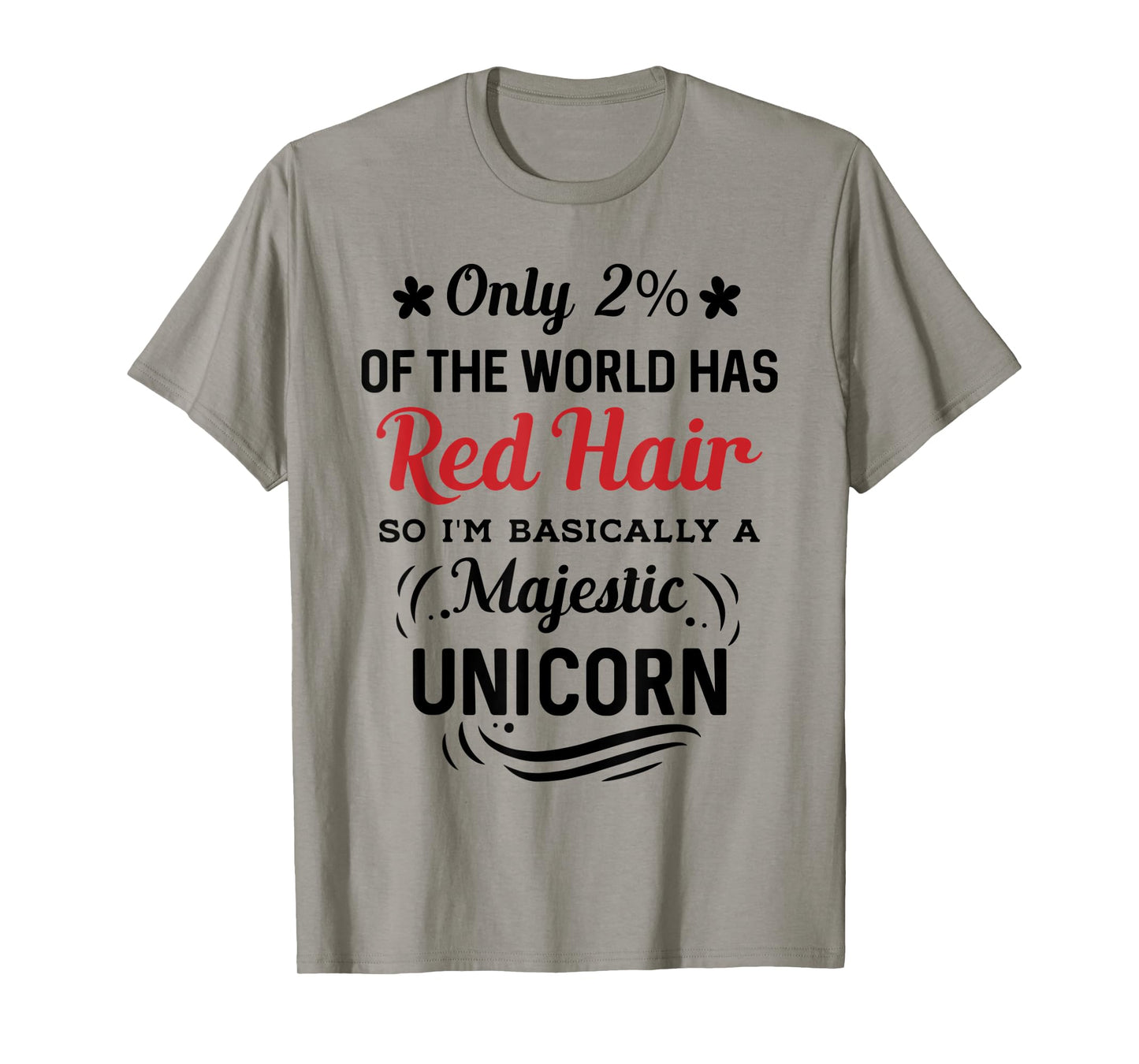 Only 2% of the World Has Red Hair, I'm Basically a Unicorn T-Shirt