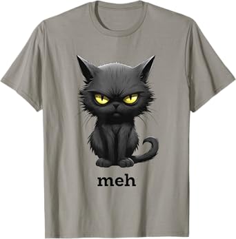 Funny Meh Cat for Cat Lovers T-Shirt