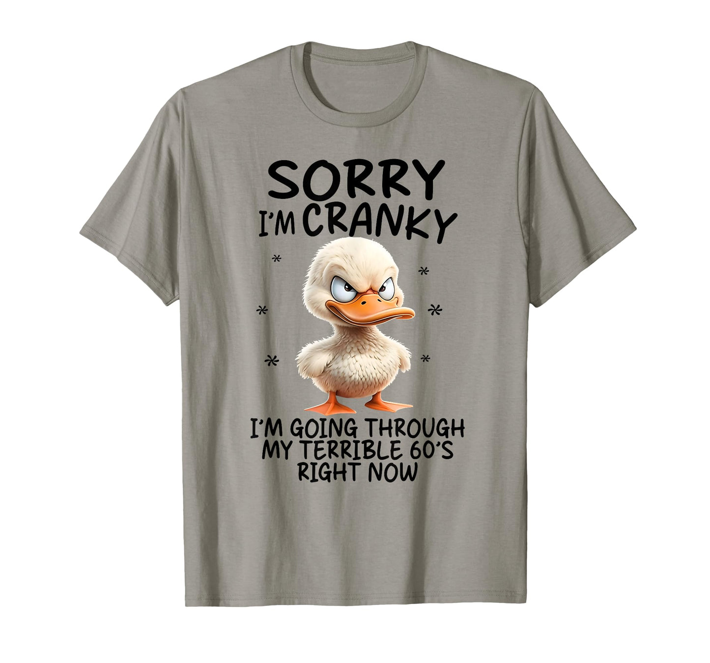 Duck Sorry I'm Cranky I'm Going Through My Terrible 60's T-Shirt