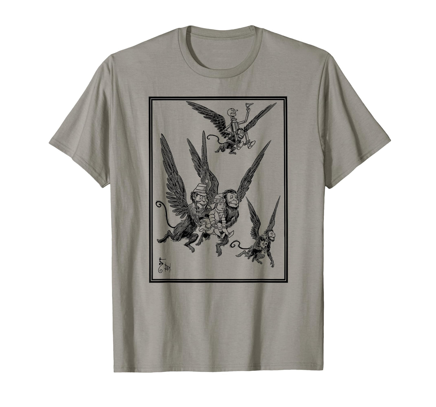 Wizard of OZ Winged Flying Monkey-Dorothy Toto Tin Man of OZ T-Shirt