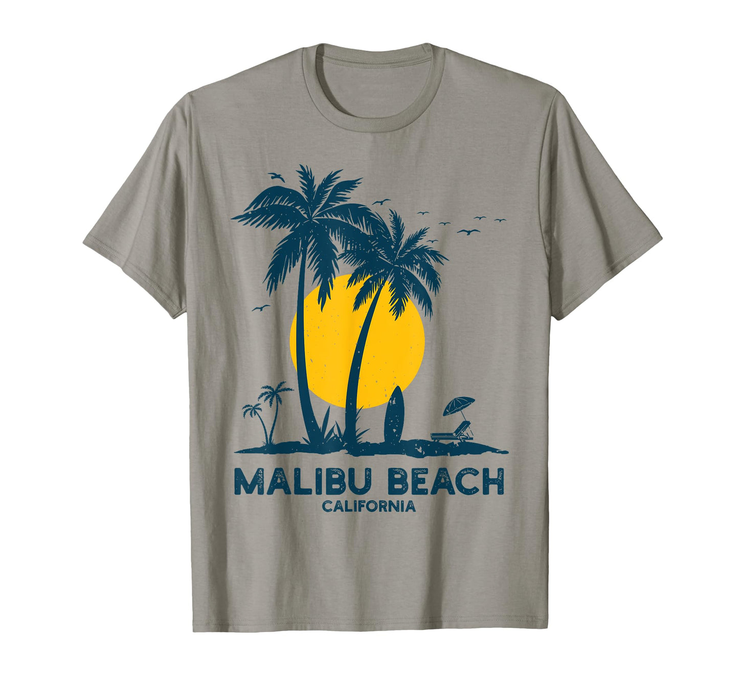 Malibu California Beach Summer Vacation Souvenir California T-Shirt for Men Women Girls Kids