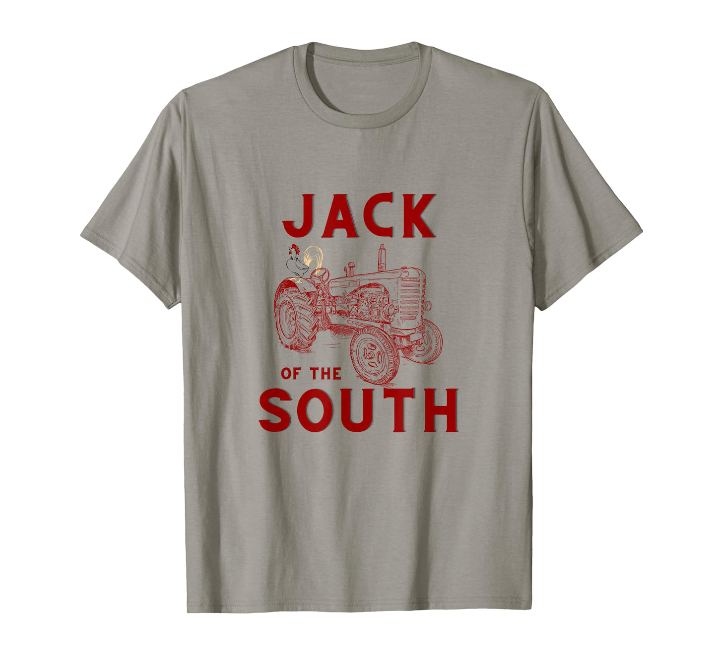 Jack of the South Chicken on Red Tractor Farm Life T-Shirt