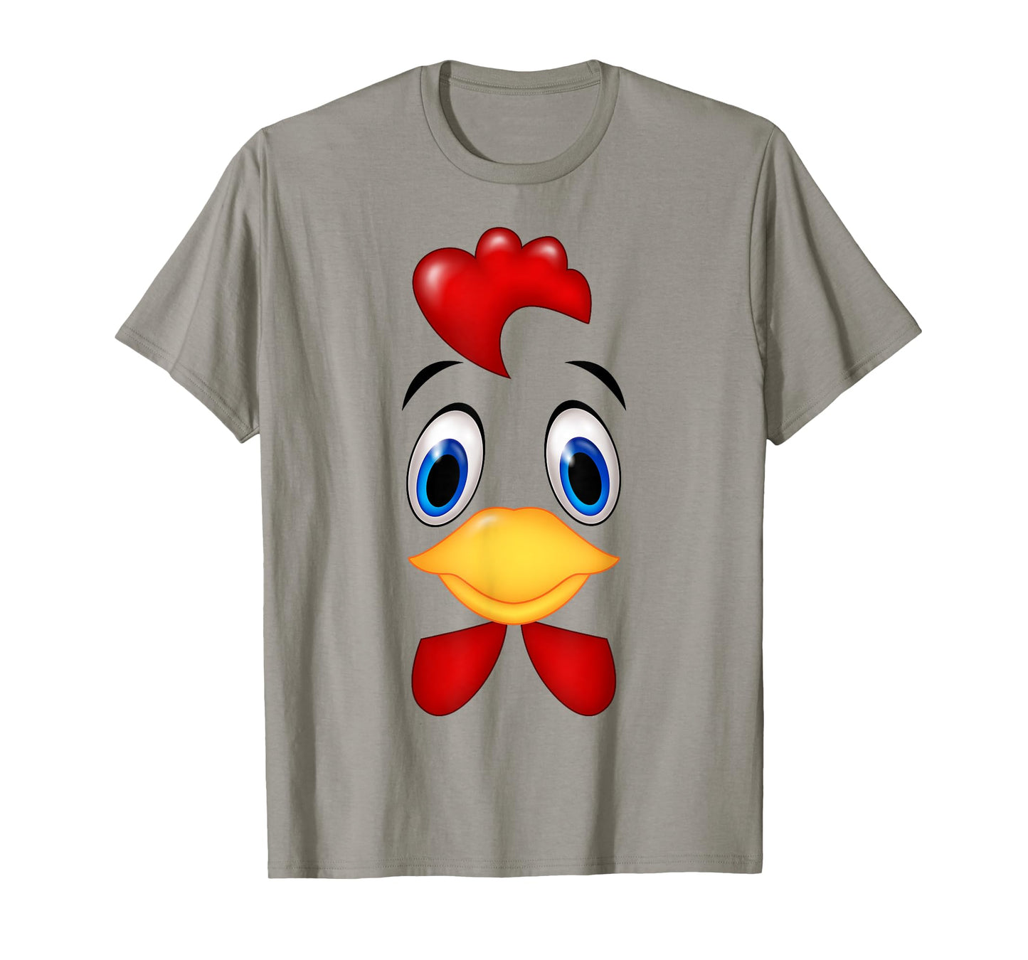 Funny Chicken Face Costume Happy Halloween Day Girls Boys T-Shirt