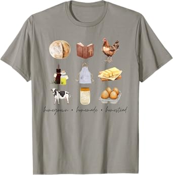 Homegrown Homemade Homestead T-Shirt, Small