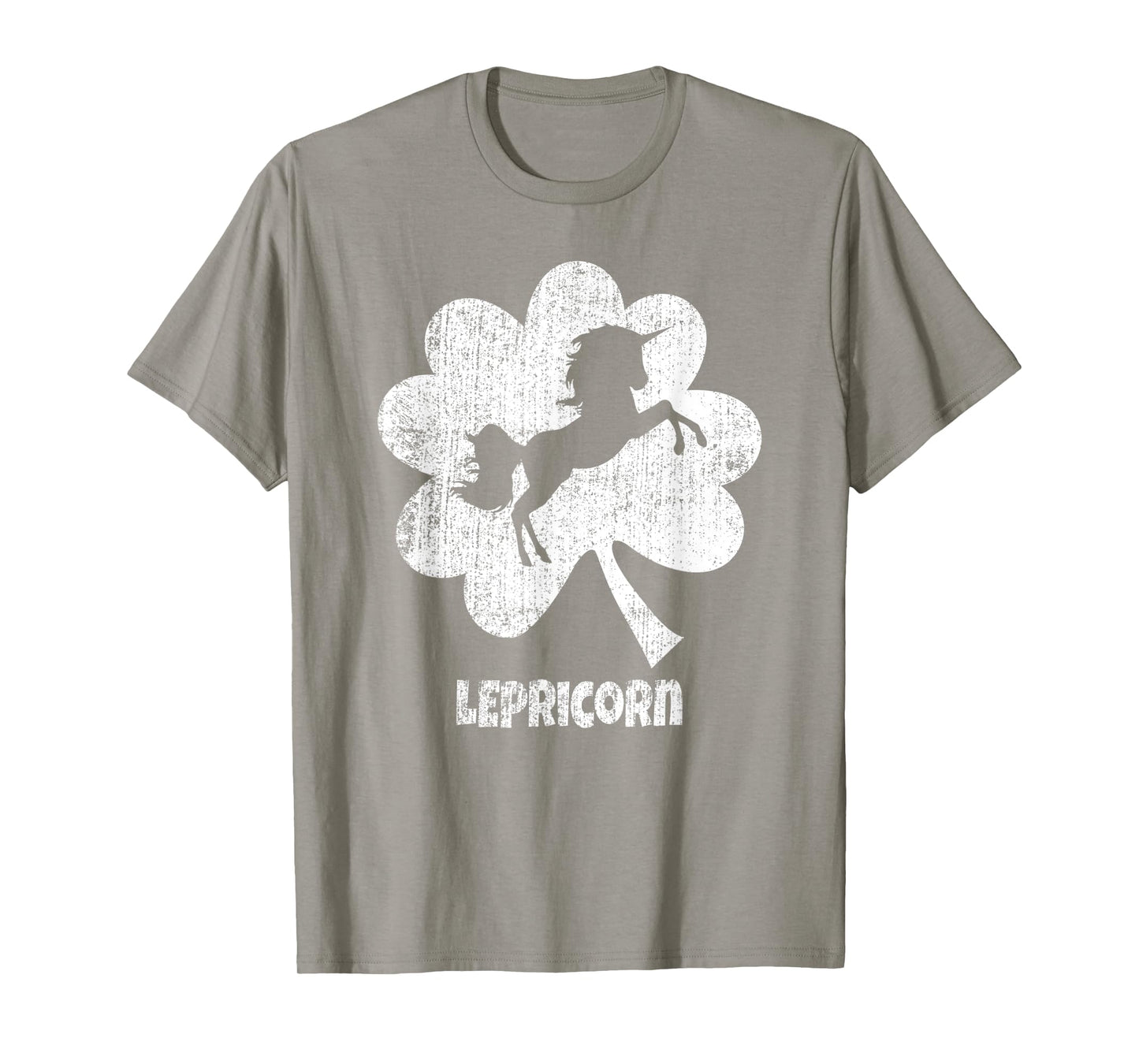 Unicorn St Patricks Day Lepricorn Silhouette Girl Women T-Shirt