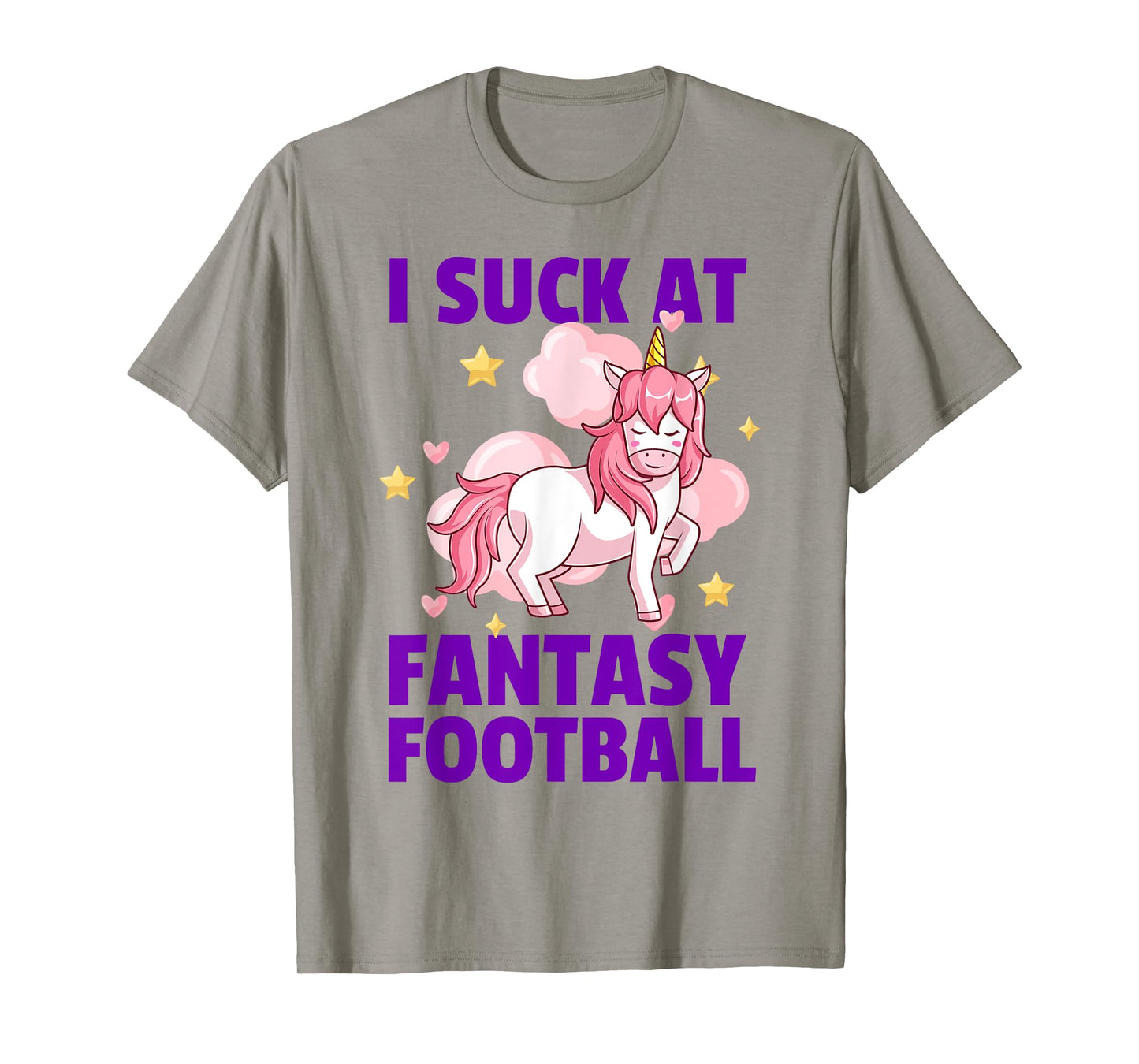 I Suck At Fantasy Football - League Loser Punishment Unicorn T-Shirt