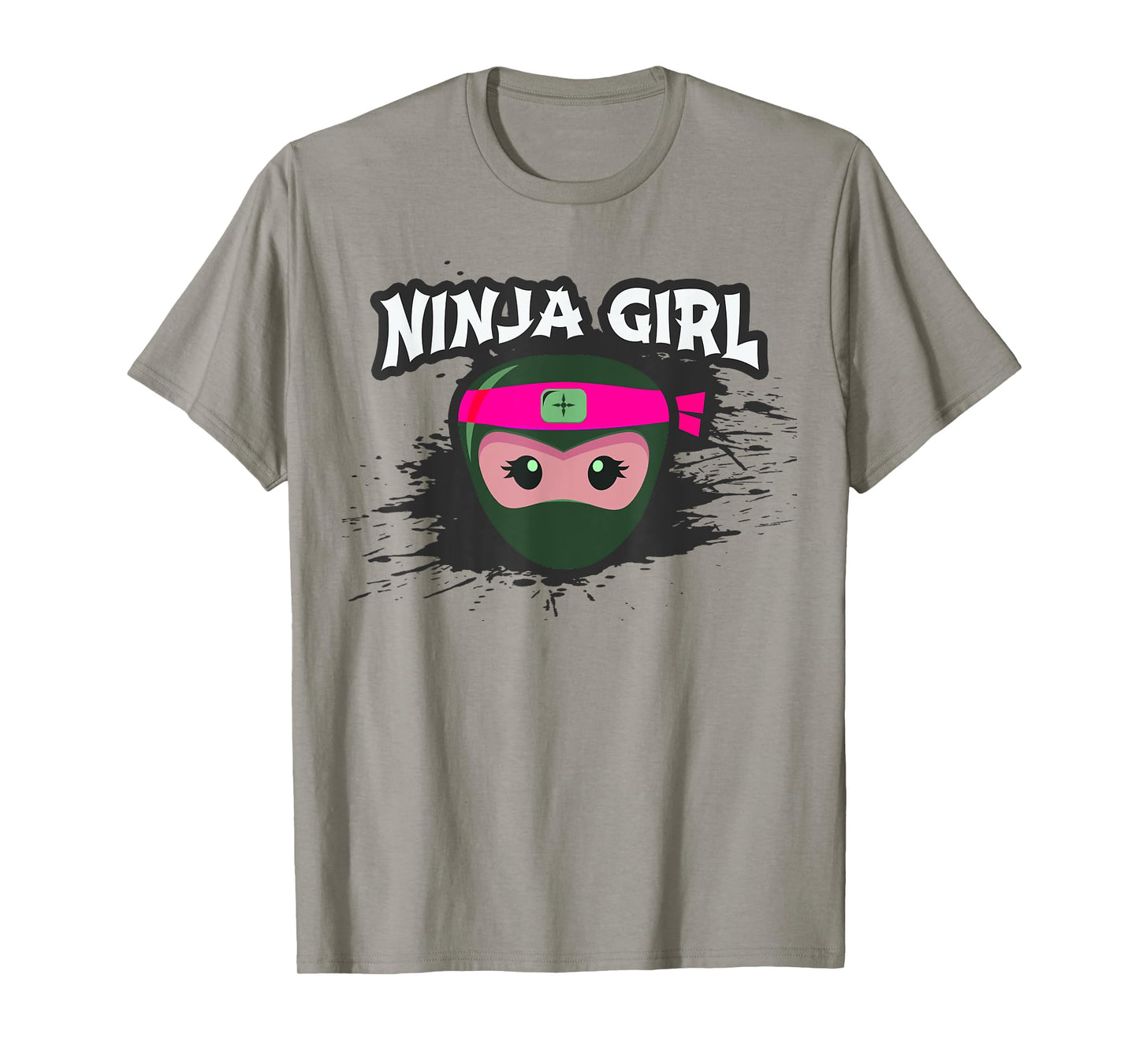 Ninja Girl Team Covert Crew Funny Princess Birthday Pink T-Shirt