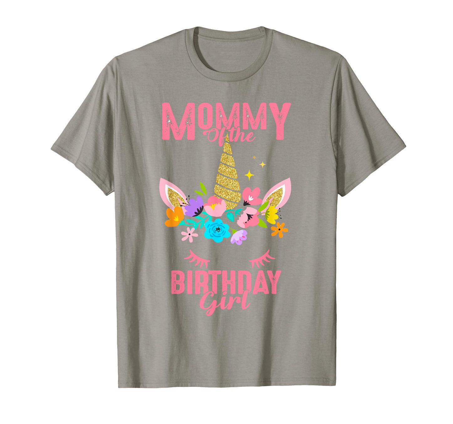 Mommy of the Birthday Girl Cute Unicorn Birthday Matching T-Shirt