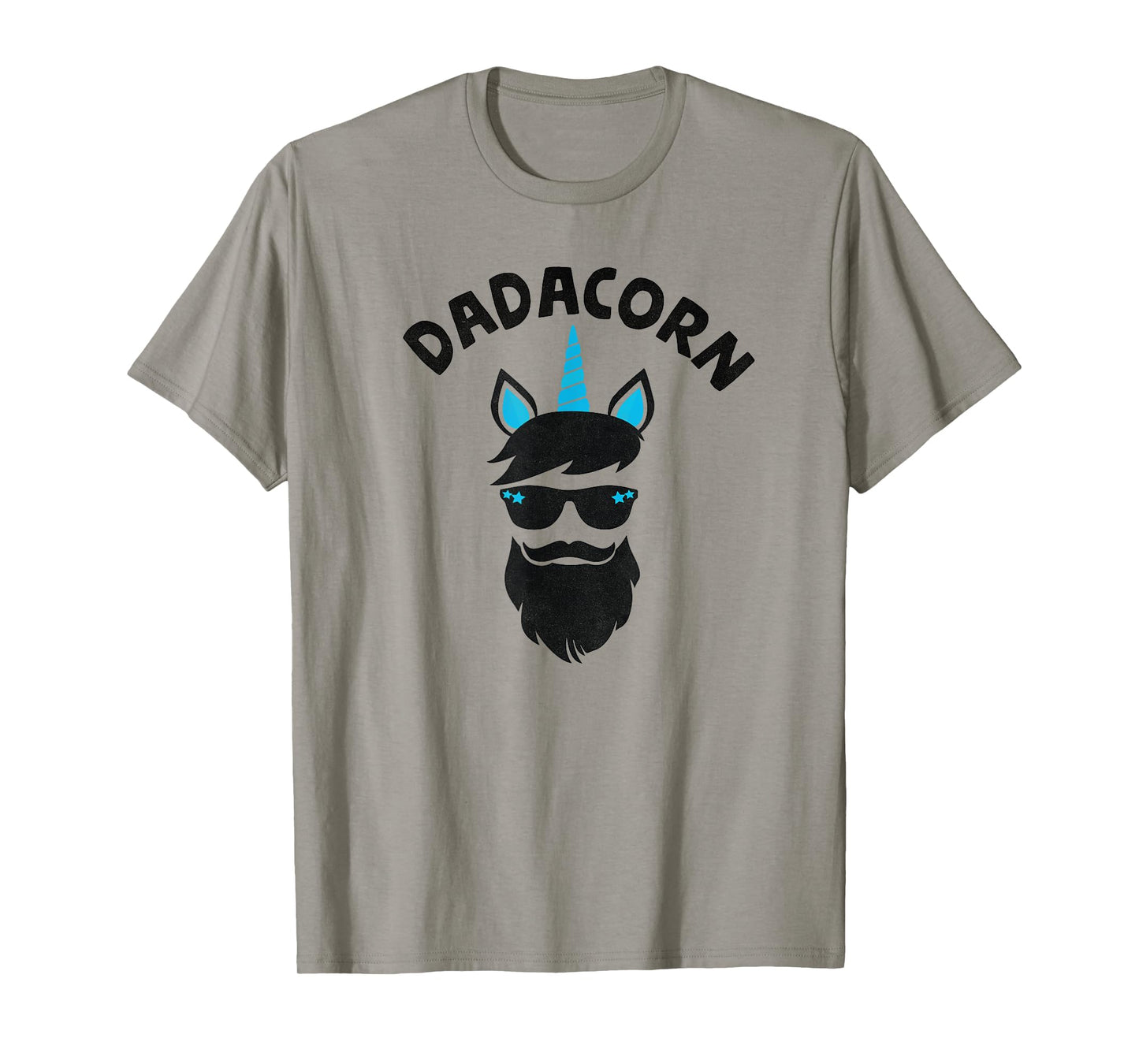 Dadacorn - Unicorn Dad Beard Graphic For Daddy Unicorn T-Shirt