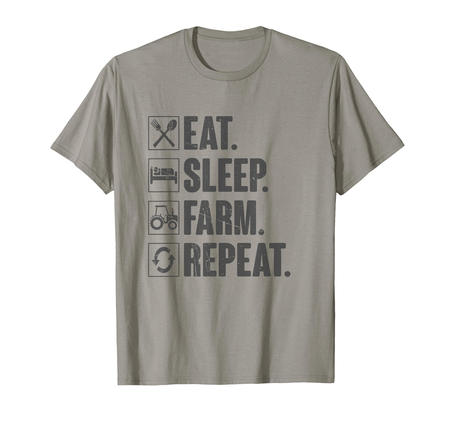 Eat Sleep Farm Repeat - Funny Farmer Farming Gift T-Shirt