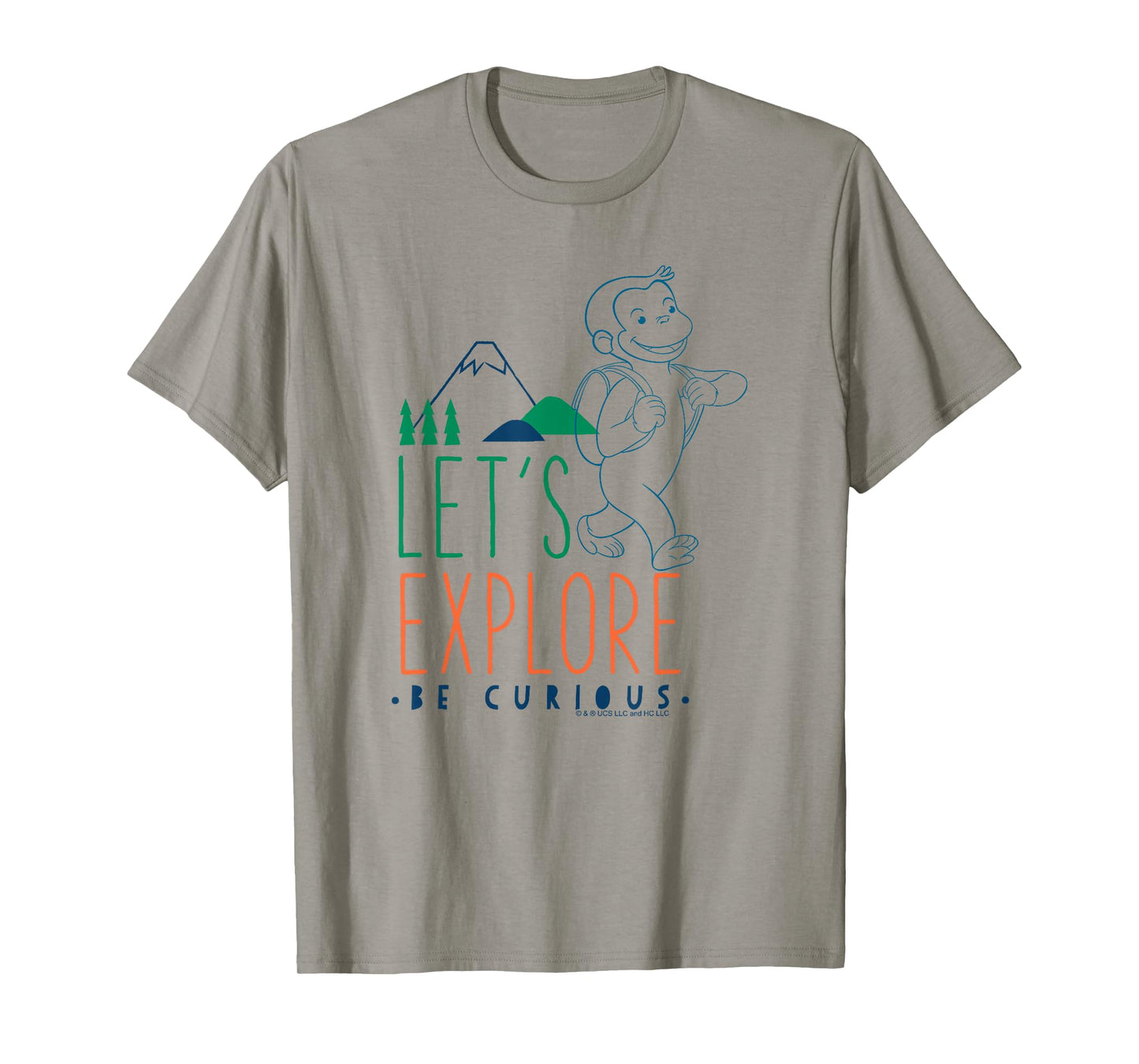 Curious George Let's Explore George Hiking Poster T-Shirt