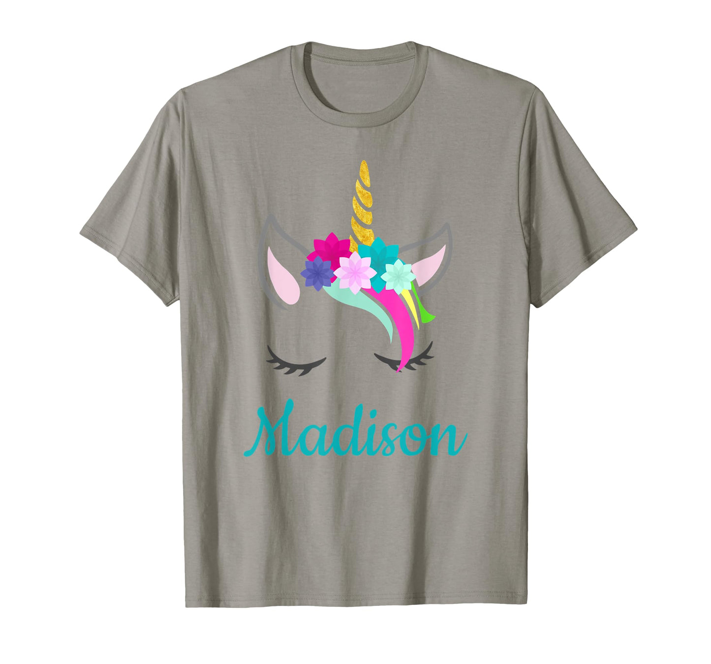Madison Rainbow Unicorn Name T-Shirt