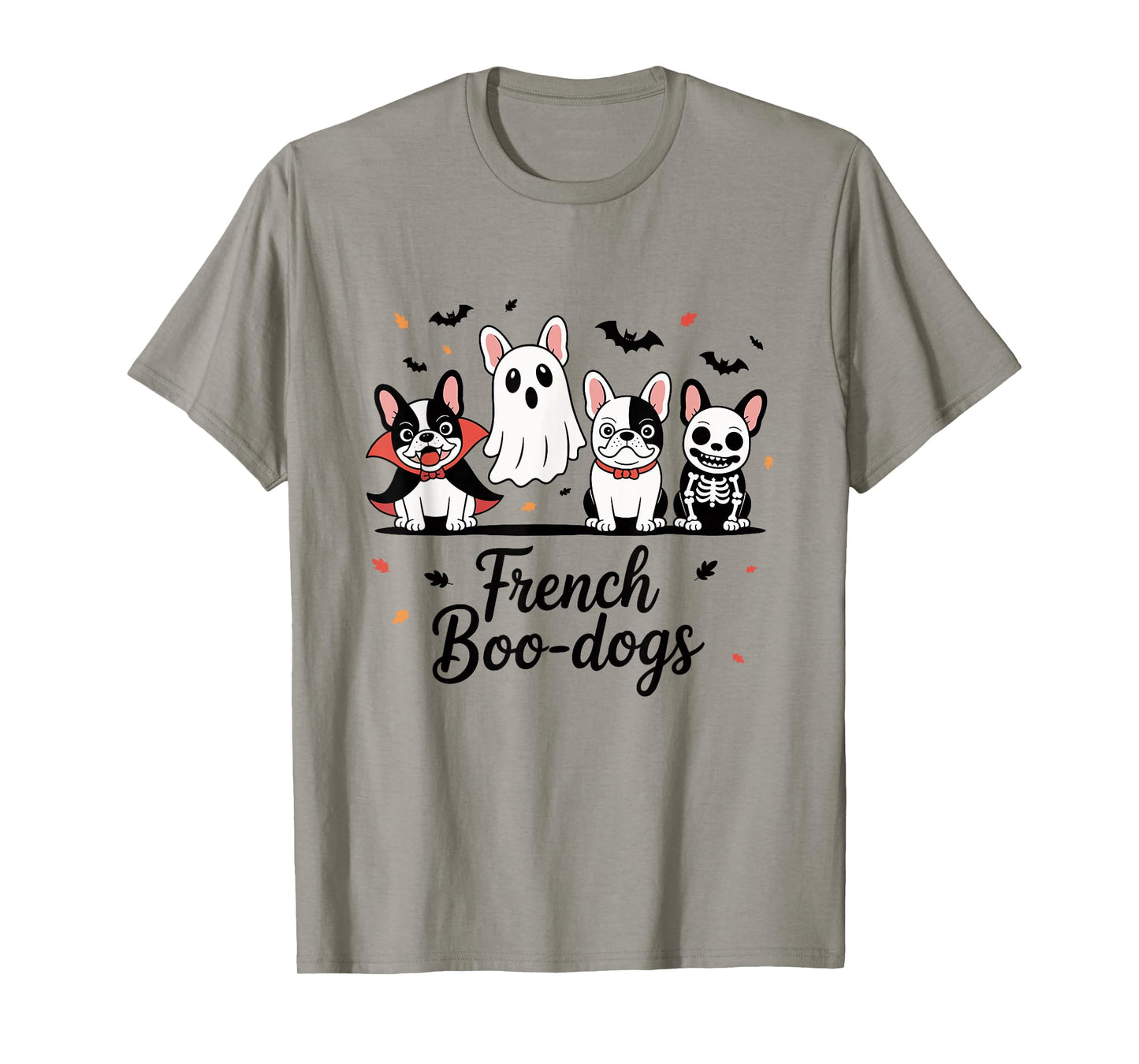 French Boo-Dog Halloween Ghost French Bulldog Fall Autumn T-Shirt