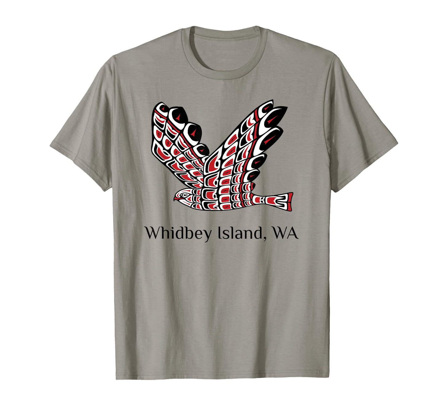 Whidbey Island Washington Red Tail Hawk PNW Native American T-Shirt