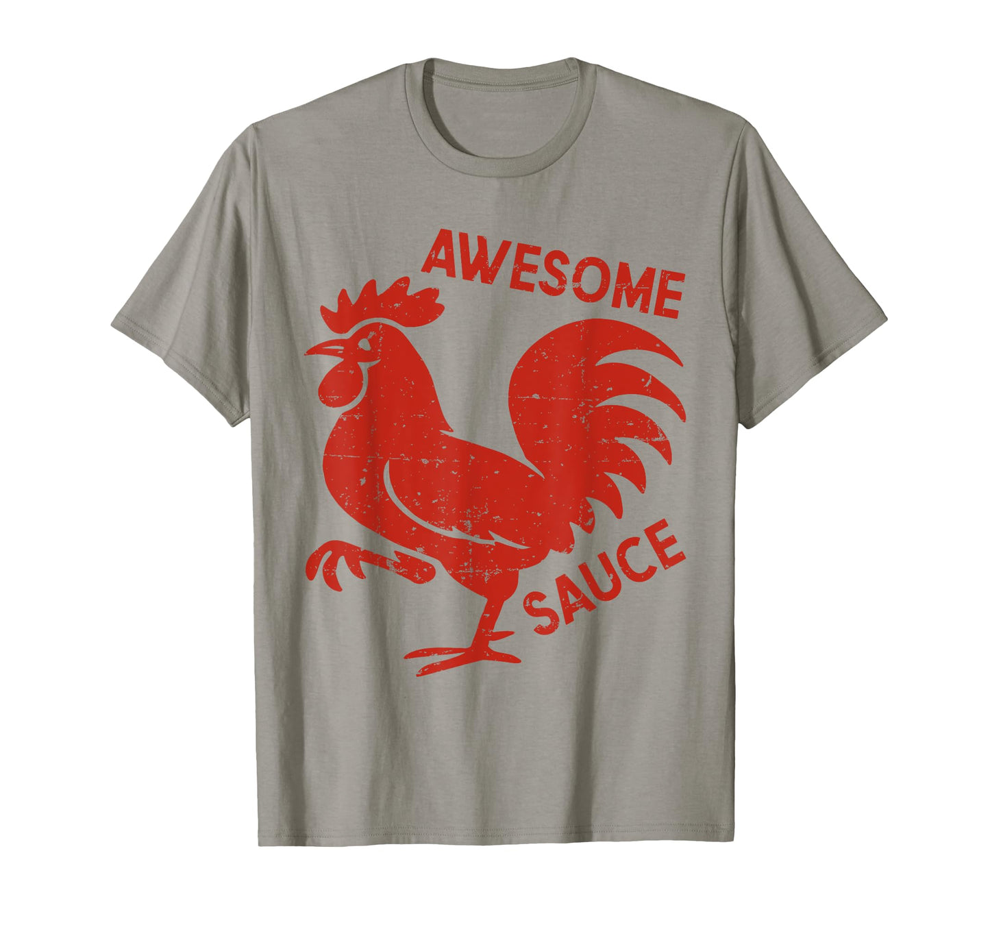 Awesome Sauce with Picture of Rooster Funny T-Shirt