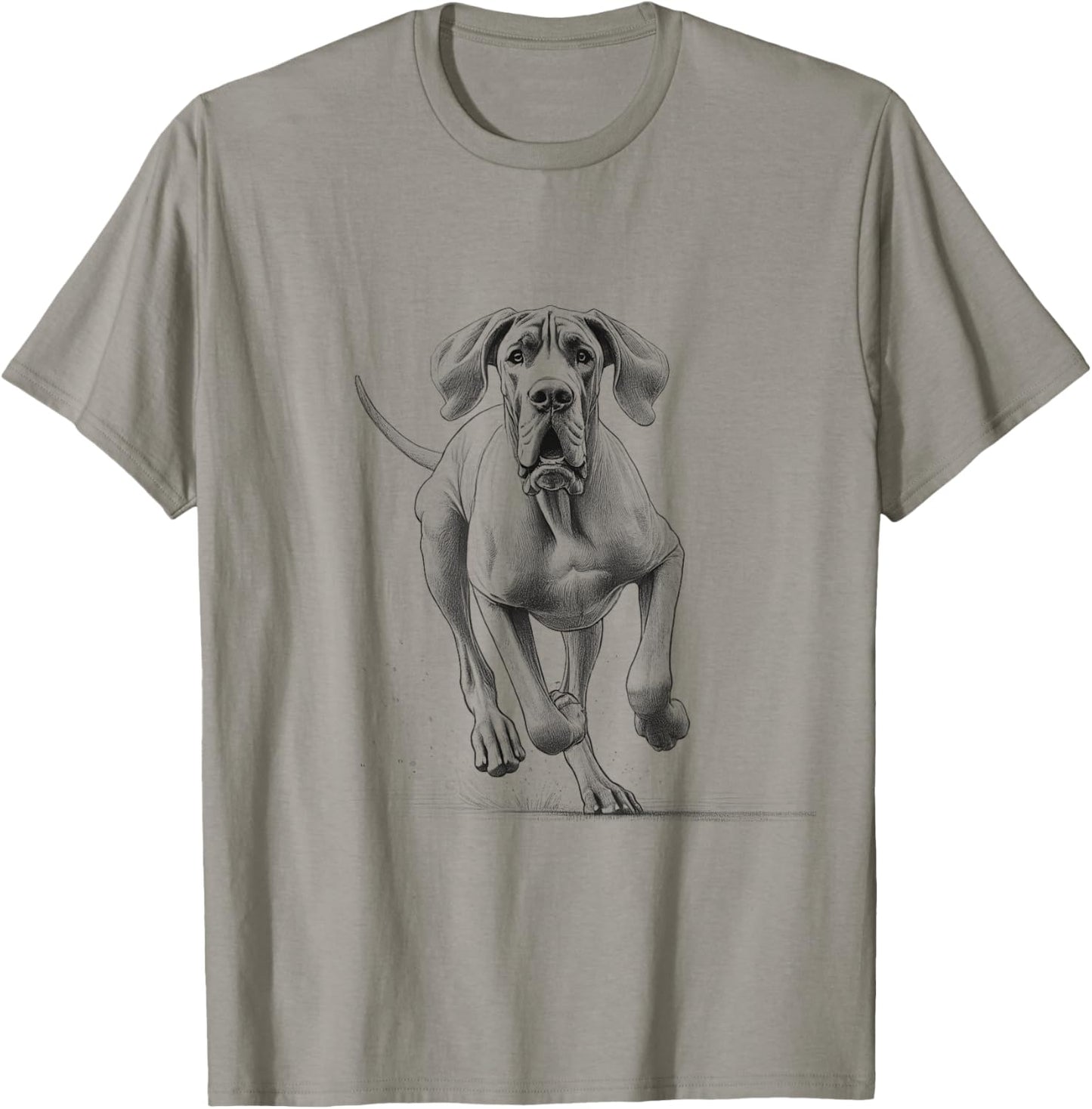 Great Dane Dog Running Design Idea T-Shirt