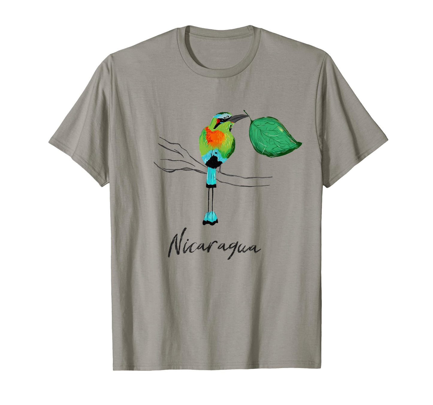Nicaragua Guardabarranco Colorful national bird shirt T-Shirt