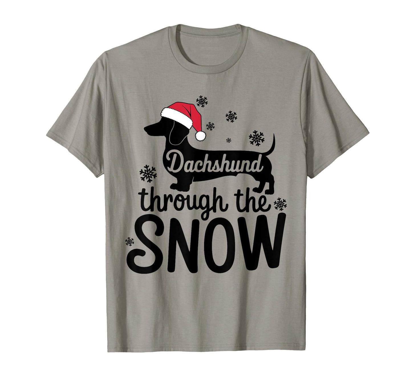 Dachshund Through The Snow Christmas Dachshund Lover Owner T-Shirt