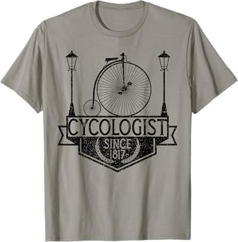 Cycologist Gentleman Vintage Bicycle Penny Farthing 1817 T-Shirt