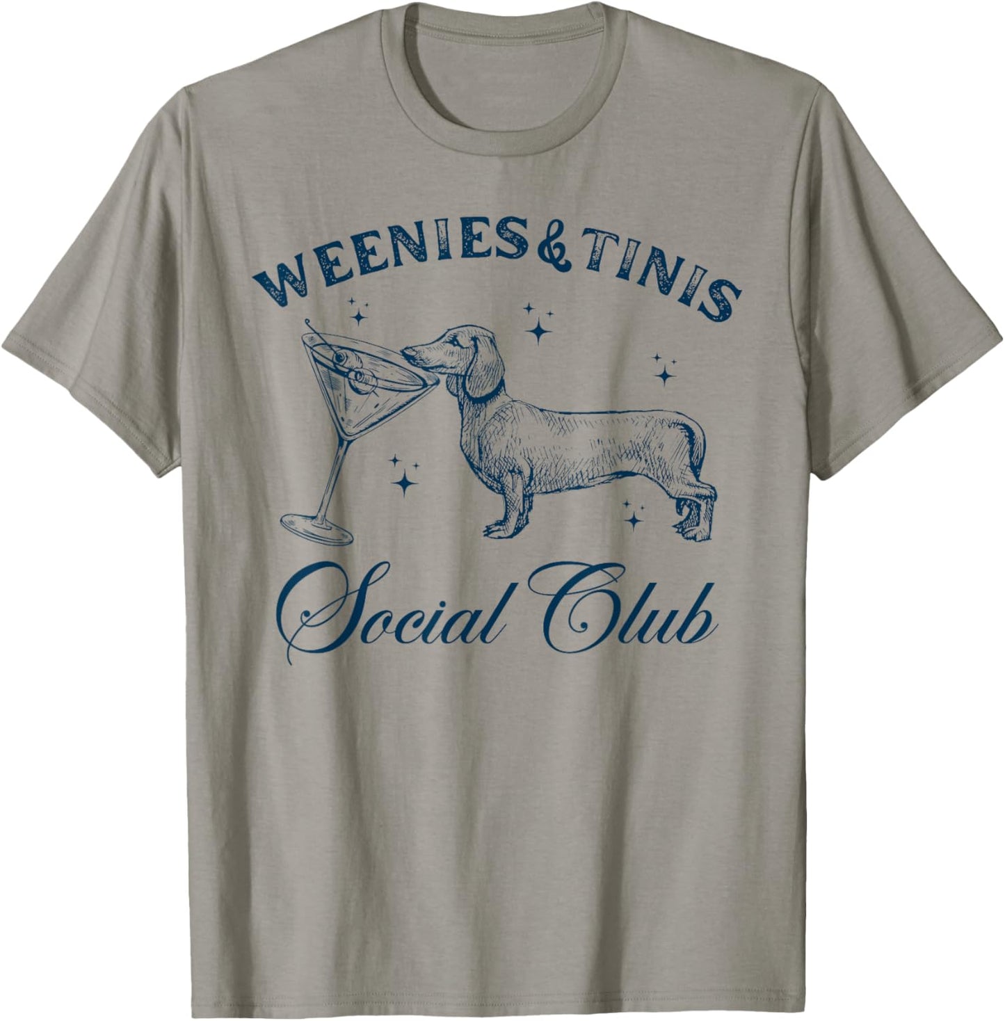 Weenies and Martinis Funny Dachshund Dog With Martini T-Shirt