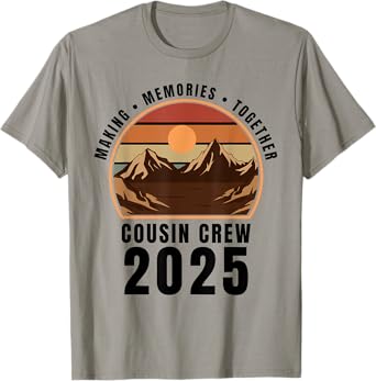 Cousin Crew Camp Family Camping Trip Matching Camper 2025 T-Shirt
