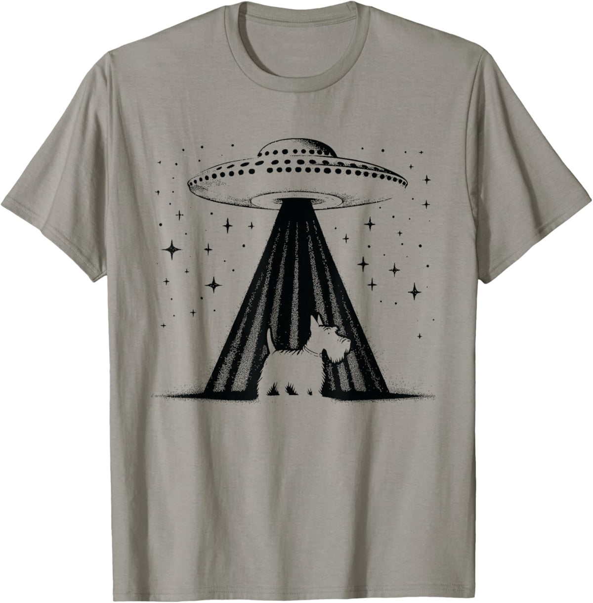Scottish Terrier Mom Dad Dog - Funny Alien UFO T-Shirt