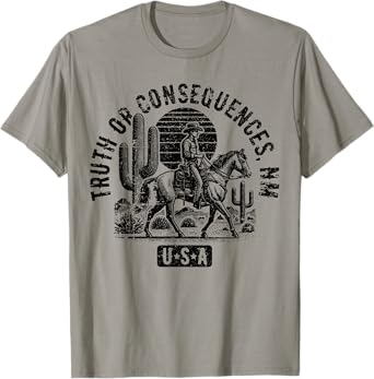 Truth or Consequences New Mexico USA Vintage Style Design T-Shirt