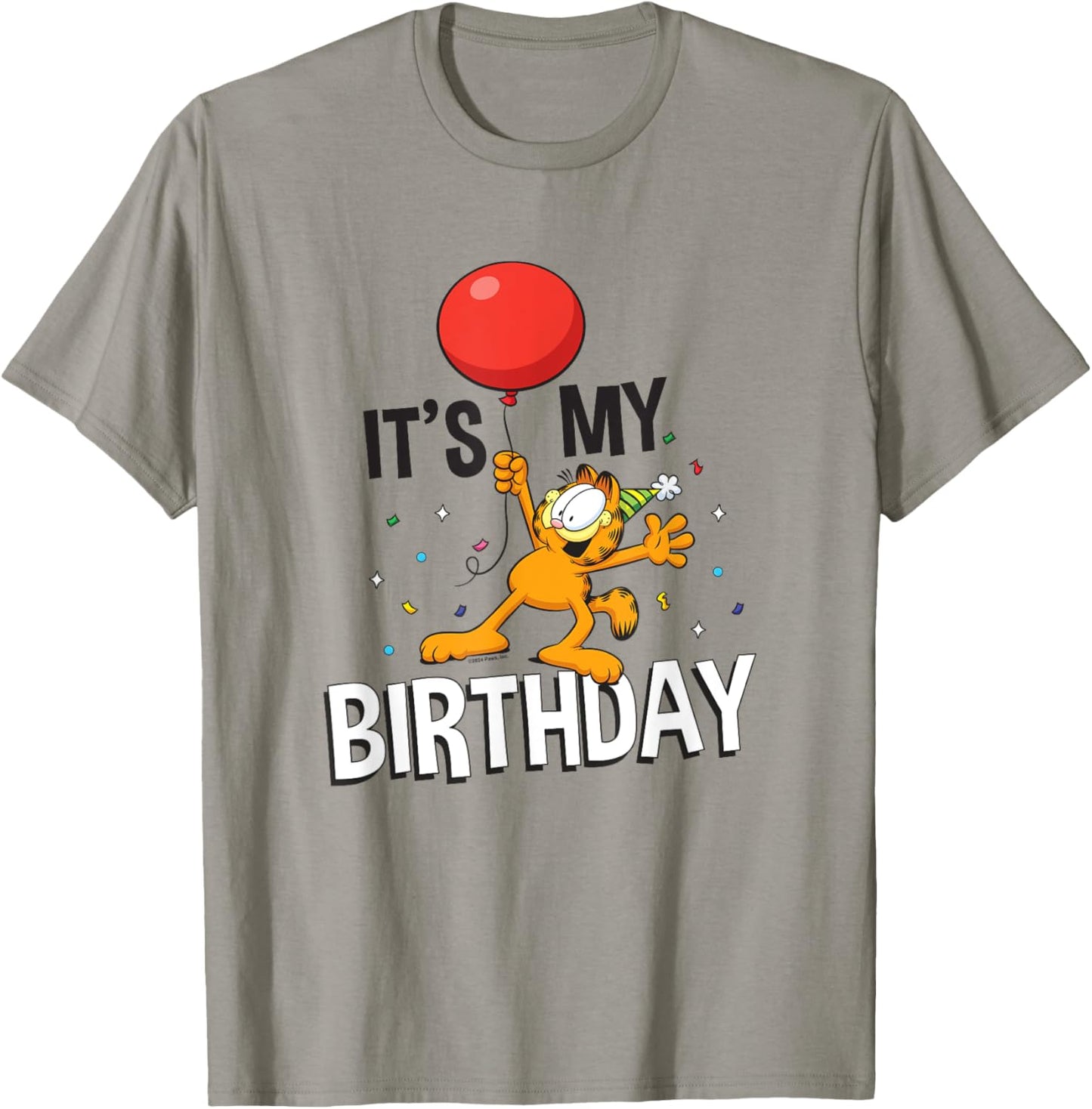 Garfield It's My Birthday Confetti Celebration Logo T-Shirt
