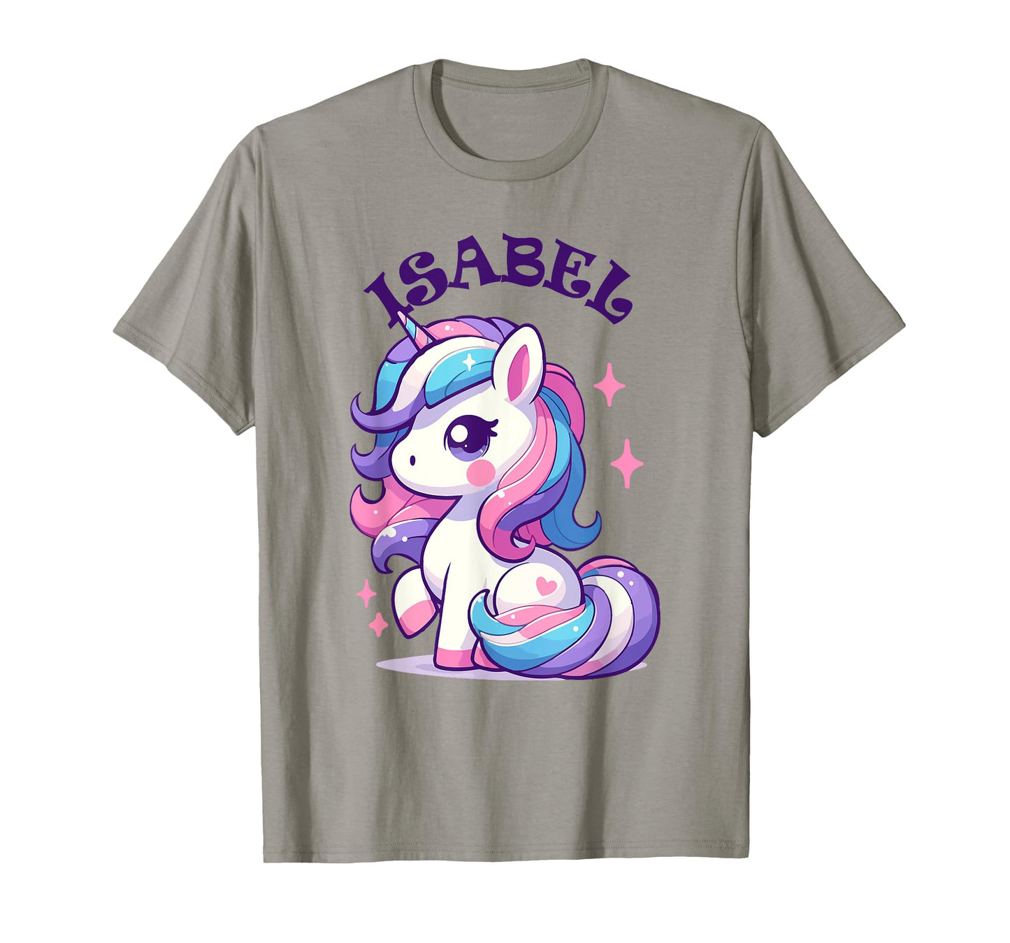 Isabel Cute Unicorn Design for Girls Name Isabel T-Shirt