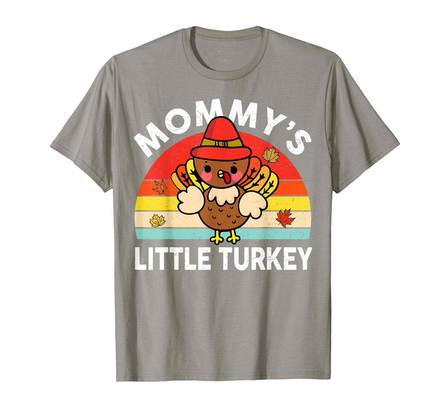 Cute Mommy Little Turkey-Shirt Thanksgiving Boy Girl Toddler T-Shirt