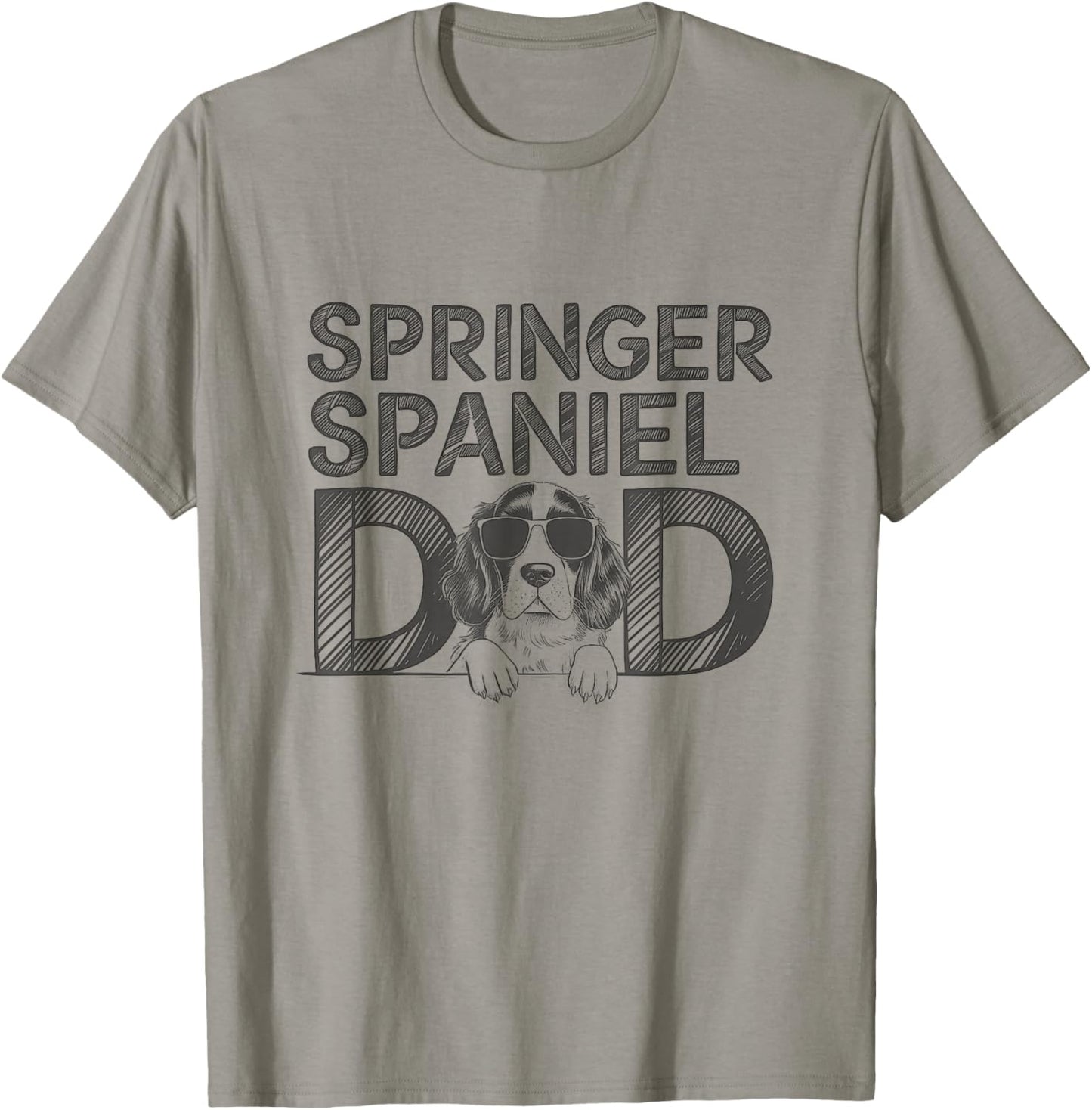English Springer Spaniel Dad Dog Owner Design For Men T-Shirt