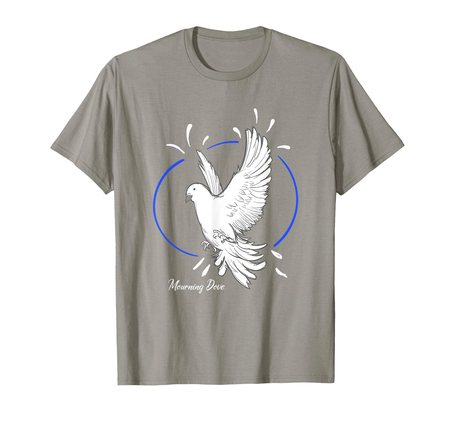 Beautiful Flying Peaceful White Mourning Dove Bird T-Shirt