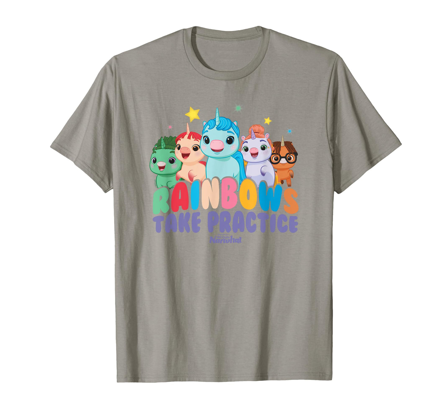 DreamWorks Not Quite Narwhal Rainbows Take Practice T-Shirt