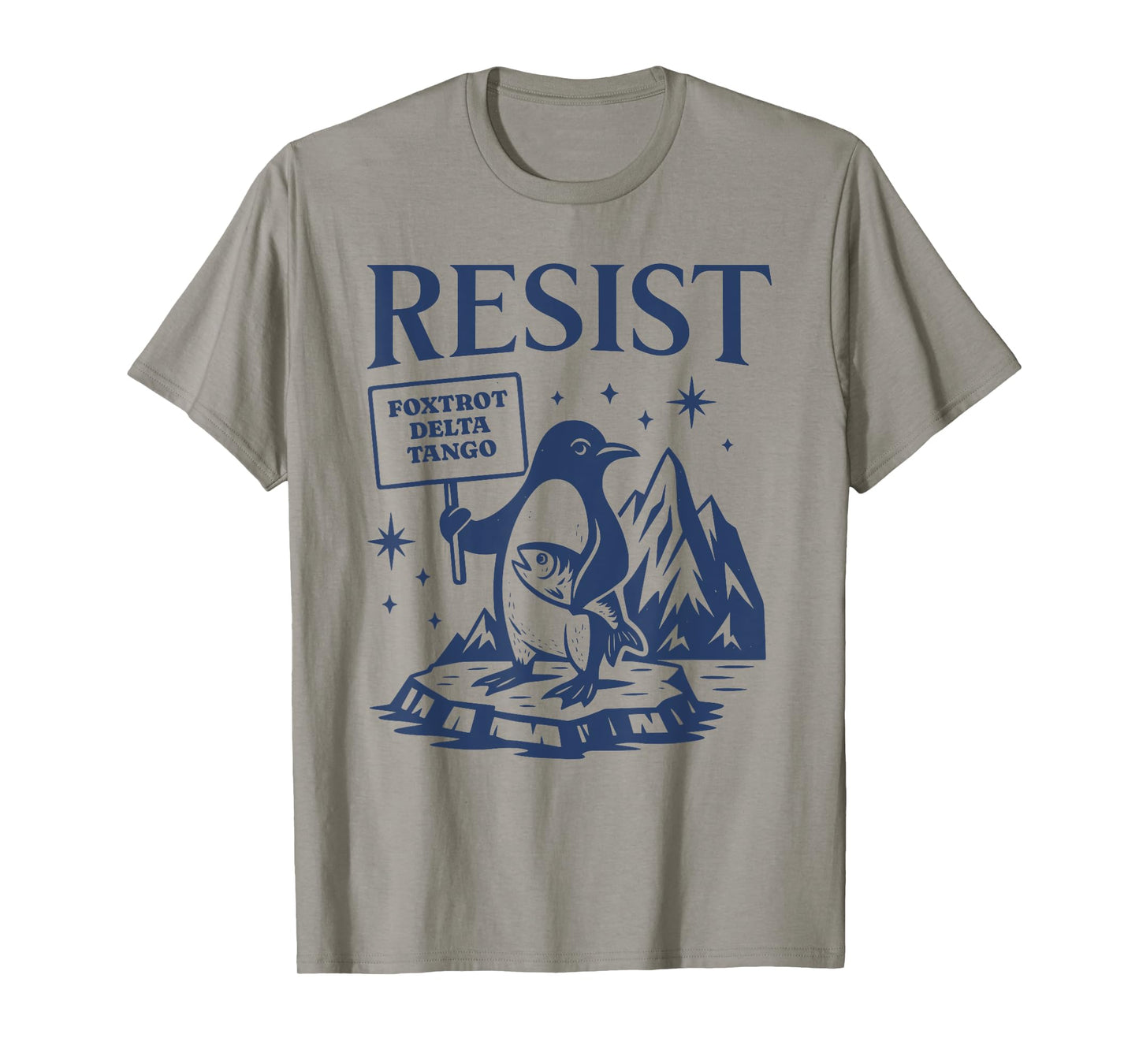 Funny Flippers Up Resist Penguins Protest Against Tariffs T-Shirt